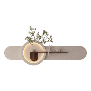 Décoration de salon moderne, vase à plantes aquatiques vertes, <span class=keywords><strong>peinture</strong></span> à la sable 3D, nature morte, <span class=keywords><strong>peinture</strong></span> à LED, art mural, applique murale - Product Image 6