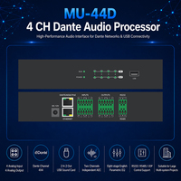 Processeur audio Dante DSP FHB MU-44D 4x4 avec AEC AFC ANS et double carte son USB