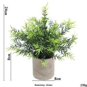 ต้นไม้สีเขียวใหม่ทำจากยูคา<span class=keywords><strong>ล</strong></span>ิปตัสแ<span class=keywords><strong>ล</strong></span>ะโรสแมรี่จำลองทำจากเยื่อทรงกระบอก - Product Image 6