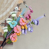 Bouquets de fleurs artificielles YL Premium pour mariages, décors de fond, décorations de fêtes à domicile, centres de table, arrangements floraux, fleurs séchées en mousse