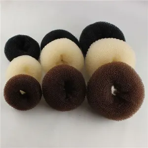 Groothandel Grote Maat Fashional Stijl Haar Donut Medium Accessoires Nylon Donut Haar Clip Grote Menselijk Haar Broodje