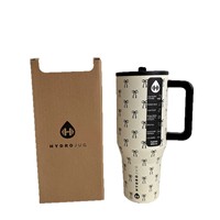 Gobelet isotherme de grande capacité (40 oz) avec couvercle hermétique et poignée, anti-fuite, pour l'Europe et l'Amérique.