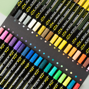 Marcadores de Pintura Acrílica de Doble Punta, 84 Colores, <span class=keywords><strong>para</strong></span> Cerámica, Roca, Vidrio, <span class=keywords><strong>Porcelana</strong></span>, Tazas, Madera, Tela, Lienzo - Product Image 3