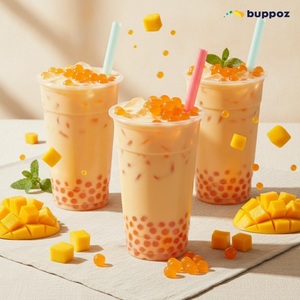 Wholesale Mango Popping Boba Juicy Bursting Fruit Pearls For Bubble Tea Milk Tea Dessert - Product Image 4