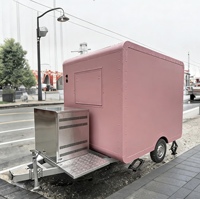 Équipement commercial, remorque alimentaire, remorque de restauration, chariot de restauration rapide, café, hot-dogs, hamburgers, crème glacée, machine à jus, nourriture de rue