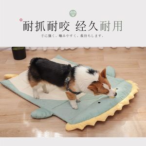 Cartoon Cat <b>Mat</b> Rectangle Polyester Fiber Pet Bed For Cat Summer Sleeping Pad Non Pilling Chew Resistant Hand Washable - Product Image 4