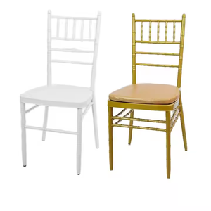 Chaise en bambou or blanc chaise d'hôtel de banquet de mariage de pelouse extérieure pour le bureau à domicile élégant et élégant - Product Image 3