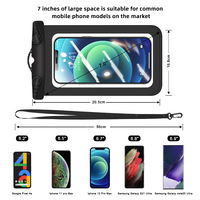 ZONYSUN Nouveau Produit Sac Étanche en PVC pour Téléphone Portable, Pochette Imperméable pour Sports de Plein Air, Natation, Voyage et Camping