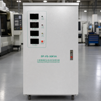 Stabilisateur de tension automatique triphasé 0,5-1000 KVA 380 V AVR, bobine 100 % cuivre pur, affichage numérique, régulateur de tension industriel