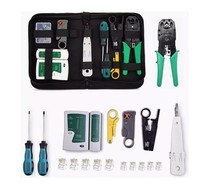 Kit d'outils d'entretien domestique OEM trois-en-un : Pince à crimpage pour connecteurs RJ45 et testeur de réseau