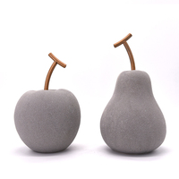 Nouvelle figurine de pomme en céramique pour accessoires de décoration de la maison