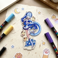 Support en acrylique vierge ondulé pleine hauteur, direct usine, pour anime, dessin animé, personnage animalier, impression anniversaire, petit cadeau en gros pour fans