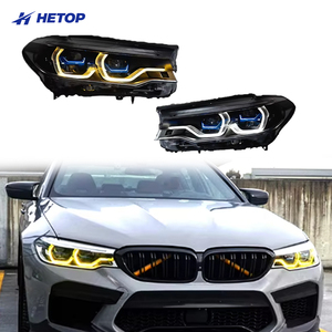 Fari HETOP G30 2018-2020 <span class=keywords><strong>Serie</strong></span> 5, Upgrade Bicolore Pre-Lci, LED DRL Modificati Stile Ikon, Plug and Play per <span class=keywords><strong>BMW</strong></span> - Product Image 1