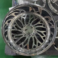 Jantes de camion monobloc de luxe polies de 20, 22, 24, 26, 28 pouces, 6*139.7, 6*135, 8*170, 8*180, 8*165.1, 5*127, à déport profond pour Silverado Tundra