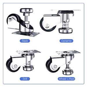 Horizontale Rollkarte Forma universaler Rad <span class=keywords><strong>3</strong></span> Zoll Stütze Fußzubehör Rad Schwerlast-Rollkarren - Product Image 3