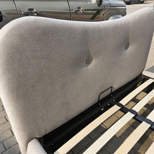 Muebles de Dormitorio de Diseño Moderno, Camas Tapizadas en Tela Suave, Camas Acolchadas con Mechones, Base de Cama King Size con Almacenamiento - Product Image 6