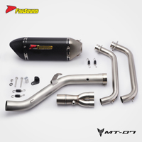 Système d'échappement complet en fibre de carbone pour moto, silencieux slip-on, prix de gros usine Forsound pour MT-07 MT07