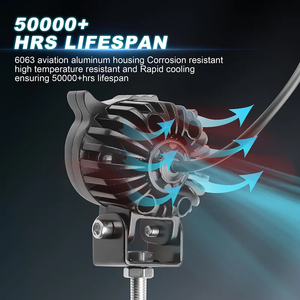 Owl 60 wát LED dự án đèn sương mù cho xe máy ATV & UTV 6000K Nhiệt độ màu cho offroad lái xe và làm việc phụ trợ ánh sáng tại chỗ - Product Image 4