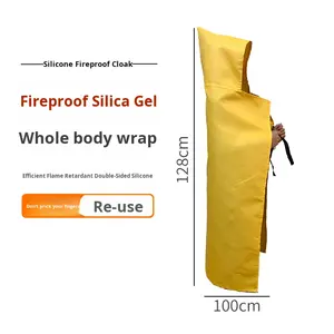 Couverture ignifuge en fibre de verre, ignifuge, isolation thermique, évasion, lutte contre l'incendie commerciale, jaune - Product Image 3