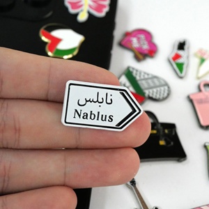 Vente en gros d'autocollants émaillés doux en métal pour téléphone, éléments palestiniens du Moyen-Orient, mode de vie tendance - Product Image 3