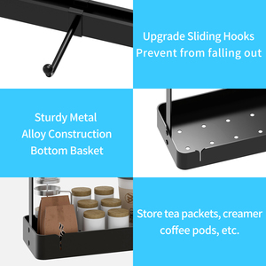 Organizador de tazas de café, soporte de aluminio, estante de exhibición, almacenamiento multifuncional, venta al por mayor - Product Image 6