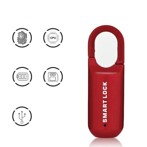 Huyo Stainless Steel Mini Fingerprint USB Keyless Luggage <b>Lock</b> Electronic Smart Biometric Door <b>Lock</b> Quick Unlock Travel - Product Image 1
