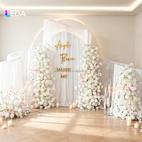 Support métallique LEDA en forme de S pour draperie de fond de scène de mariage, idéal pour la décoration de fêtes et événements