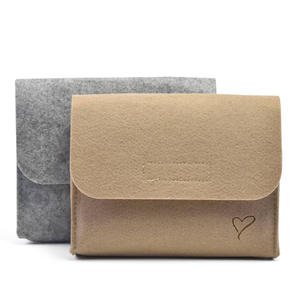 Nouvelles innovations, sac de rangement miniature en feutre portable multicolores avec fermeture à glissière, design court et tendance pour femmes/hommes, usage quotidien - Product Image 4