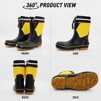 Bottes de travail en caoutchouc imperméables, anti-salissures, semelle antidérapante, bande réfléchissante, logo personnalisé pour l'agriculture, le jardinage, les terrains boueux