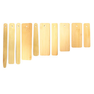 Marque-page en bois suspendu personnalisé avec logo, fait main, pour peinture et écriture créatives, avec trou et cordon - Product Image 2