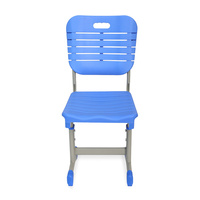 Bureau et chaise en acier pour étudiants, design moderne et écologique, bleu, hauteur réglable, pour la maison, le bureau et la salle de classe