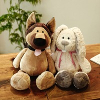 Vente en gros de jouets en peluche pour enfants, animaux de la forêt et du zoo : éléphant, lion, orang-outan, tigre, cadeau d'anniversaire, jouet en peluche animal