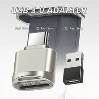 Adaptador OTG Mini USB Tipo-C 3.0, Lector de Tarjetas SD/TF USB, Instalación Externa para Macbook, Teléfono, Mac, Laptop, Smartphone