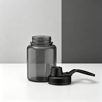Gobelet en plastique à double paroi de 20 oz (591 ml) avec couvercle et paille, comme une tasse en plastique pour boire directement, bouteilles d'eau