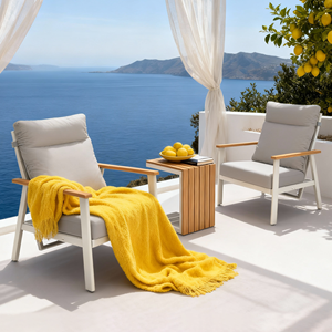 Ensemble <span class=keywords><strong>de</strong></span> 3 chaises <span class=keywords><strong>de</strong></span> conversation en aluminium Dwoo pour balcon, légères, imperméables, pour hôtel, <span class=keywords><strong>jardin</strong></span>, loisirs, ensemble <span class=keywords><strong>de</strong></span> chaises individuelles - Product Image 6