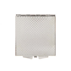 Mini Square Blank Compact Mirror 6cm Electroplated HD Double Sided Folding Pocket Metal Makeup Mirror - Product Image 3