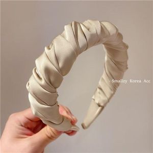 Nueva Diadema de Tela Estilo Punk Unisex para Verano, Color Claro Fresco, Turbante Plisado con Flor, Accesorios para el Cabello <span class=keywords><strong>TC</strong></span> - Product Image 3
