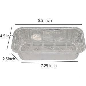 Heavy Duty 21 X 13 Full Size Rectangle Aluminum Steam Table Pans with <b>Foil</b> Lid Oven Safe Food Grade 90g/100g/120g - Product Image 2