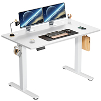 Bureau électrique réglable en hauteur 40x24 pouces, poste de travail informatique assis-debout ergonomique, table de bureau – Meilleures ventes