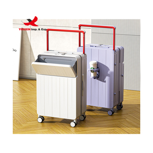 กระเป๋าเดินทางแบบมีล้อลาก RTS Bulk Mixed Order Wide Pull Rod Luggage Travel Bag PC Smart Luggage พร้อมช่องด้านหน้า - Product Image 1