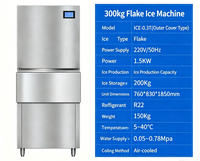 Machine à glace en paillettes fines de grande capacité, 200 kg à 20 tonnes par jour, contrôlée par PLC, usage commercial