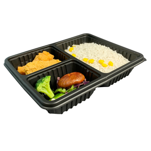 Dùng một lần tùy chỉnh PP Hot <span class=keywords><strong>microwavable</strong></span> thực phẩm Khay 3 ngăn <span class=keywords><strong>container</strong></span> thực phẩm lấy đi hộp - Product Image 5