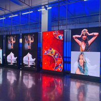 Écran LED extérieur étanche pour la publicité, écran LED transparent flexible pour fenêtre en verre