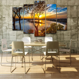 Áp Phích Nghệ Thuật Treo Tường Hiện Đại Trang Trí Nhà Cửa 5 Tấm Tranh In Hd Khung Mô-đun Tranh Nghệ Thuật Treo Tường Phòng Khách Phong Cảnh - Product Image 3