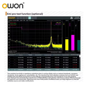 Analizador Owon NSA1075P con Pantalla LCD Multitáctil de 10.4 Pulgadas, Tecnología Totalmente Digital, Control Remoto Multiinterfaz, 9kHz-7.5GHz, 0.7dB - Product Image 6