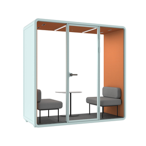 Agrandir l'image Ajouter au comparateur Partager Cabine insonorisée mobile et portable pour réunions, bureau privé <span class=keywords><strong>acoustique</strong></span>, pod de réunion, cabine téléphonique B - Product Image 3