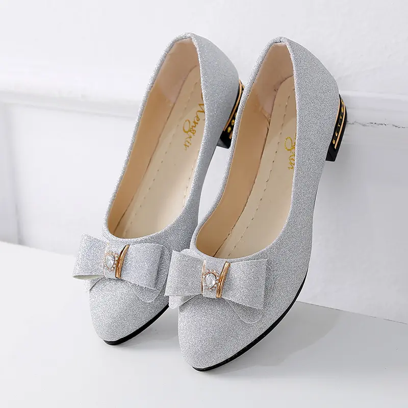2023 Women Casual Pointed Toe Dress Wedding Work Business Dancing Ballet Flats Comfortable Soft Slip On Bowknot Flats Shoes