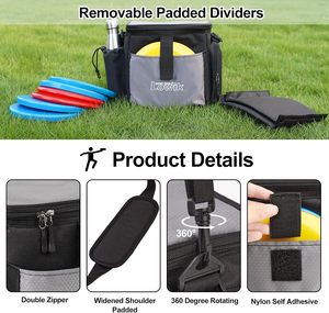 Bolsa de cofre de Golf para gimnasio de discos al aire libre de fábrica con muestra gratis, bolsa de Golf con soporte, organizador de almacenamiento, bolsa de almacenamiento de CD - Product Image 3