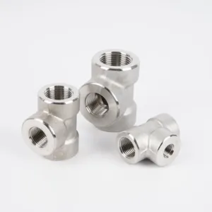 304 stainless steel high-pressure inner thread reducer tee joint thickened thread T-shaped reducer internal thread