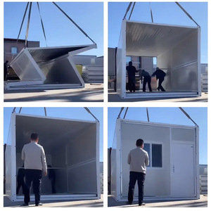 Casa contenedor plegable, diseño moderno prefabricado modular con paneles sándwich para uso en edificios de oficinas y hoteles - Product Image 6